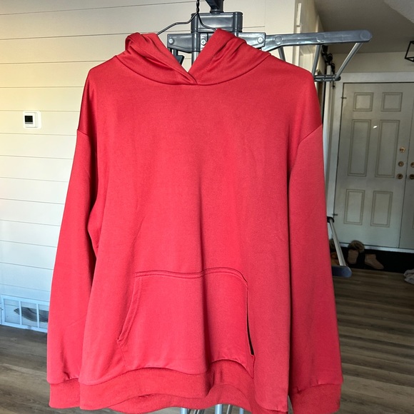 Burnt orange oversized hoodie size Large - Picture 2 of 3